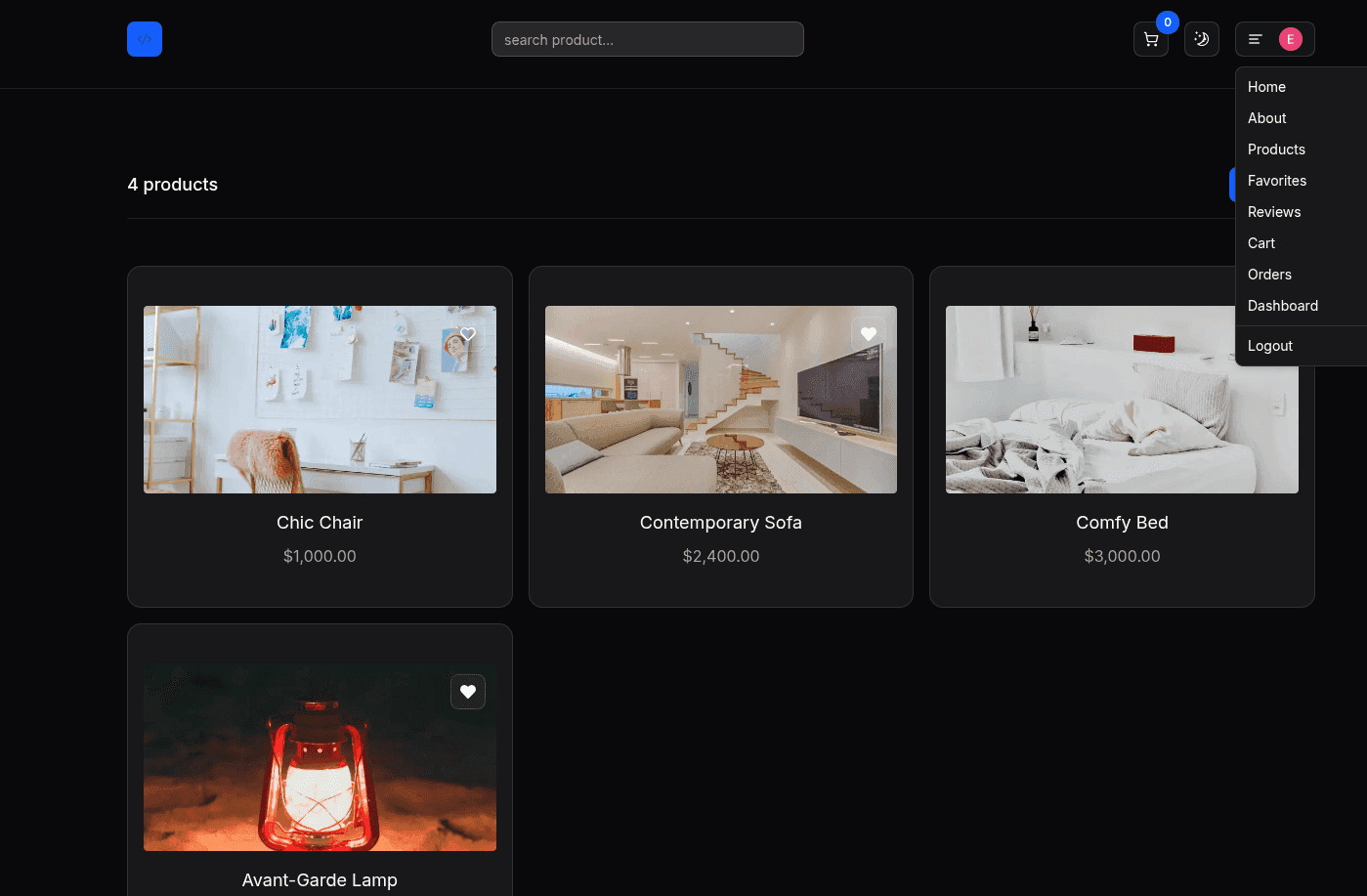 Another Store front and backend